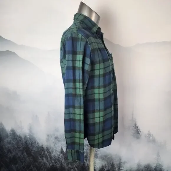 J.Crew Midweight Flannel Workshirt in Regenerative Cotton | Men's Slim Medium - Picture 8 of 13